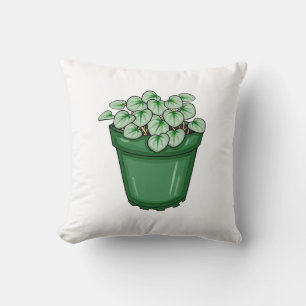 Coussin Plante de la maison Plante tiré à la main