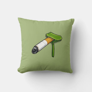 Coussin Plante piège de Vénus avec cigarette