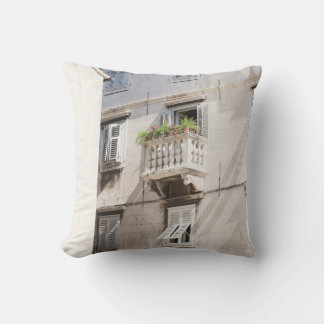 COUSSIN PLANTE VERT POTTÉ SUR BALCON BROWN MAISON EN BÉTON