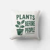 Plantes amusantes avant les gens Art de tampon à e