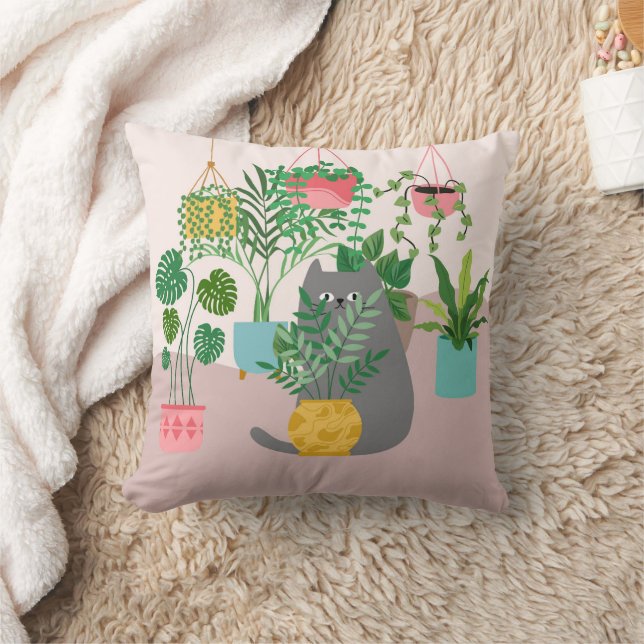 Coussin Plantes Chat (Couverture)