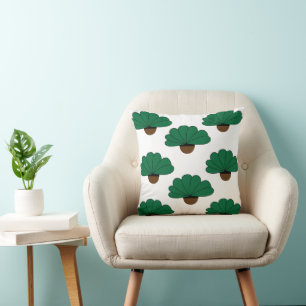 Coussin Plantes en pot vertes