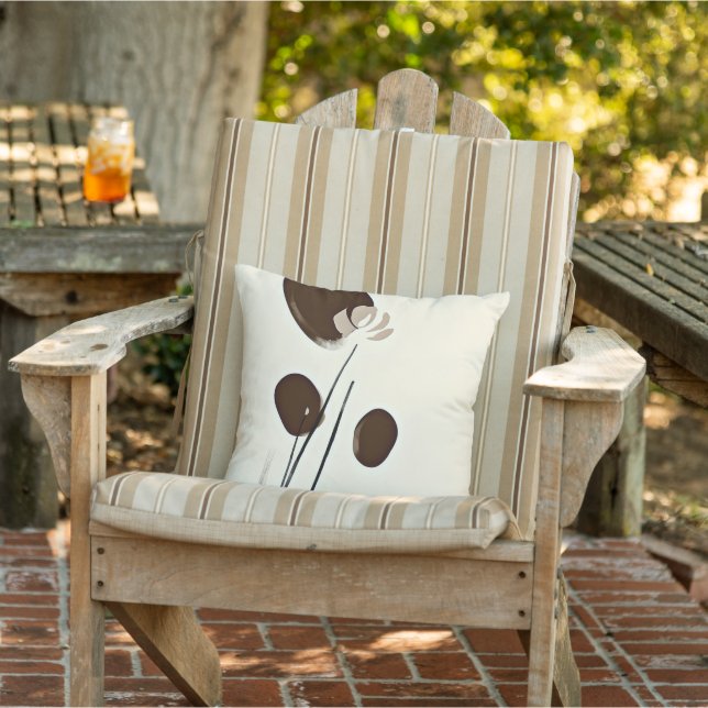 Coussin Plantes simples art minimaliste (Chaise)