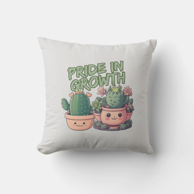 Coussin Plantes succulents (Recto)