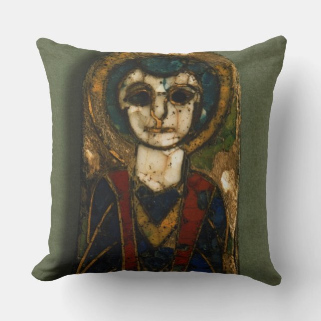 Coussin Plaque arrondie, dépeignant le Christ ou un saint, (Recto)