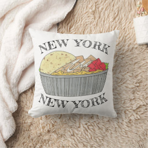 Coussin Plaque de poulet et de riz NYC Halal Panier Alimen