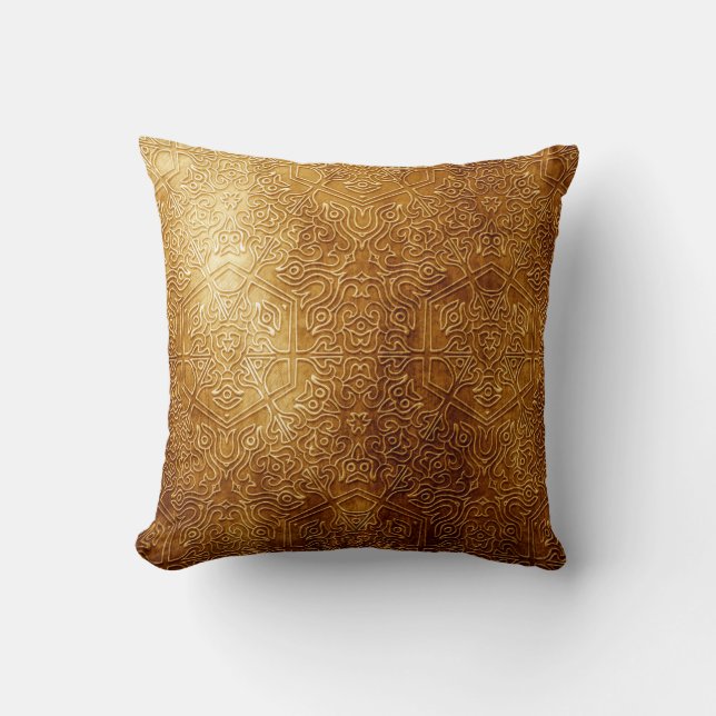 Coussin Plaque métallique ornée classique (Recto)