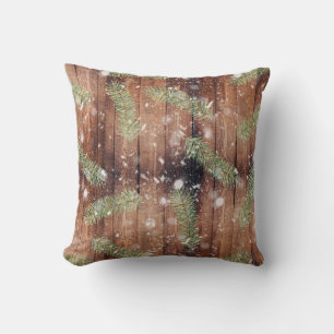 Coussin Plaques en bois de Noël