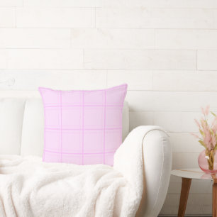Coussin Plat Rose Minimal Sur Rose