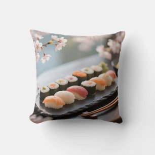 Coussin Plate de Sushi Fleur de Cerisier