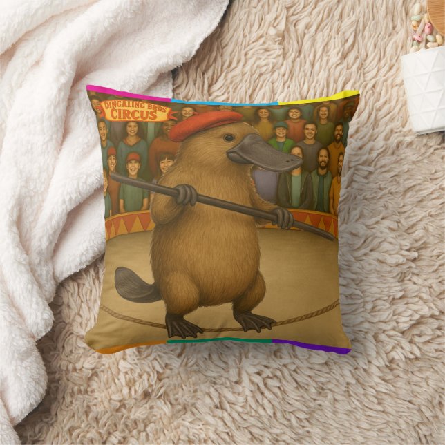 Coussin Platon ornithorynque funambule (Couverture)