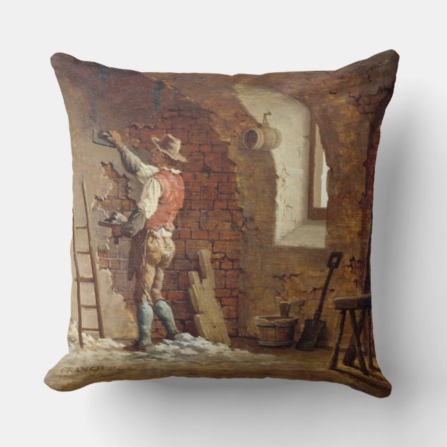 Coussin Plâtrier, c.1807 (huile sur le panneau) (Recto)