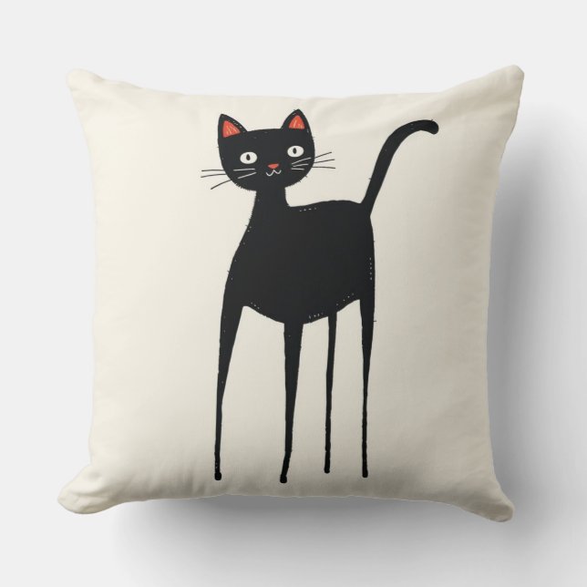 Coussin Playful Cat Decorative Cushion (Recto)