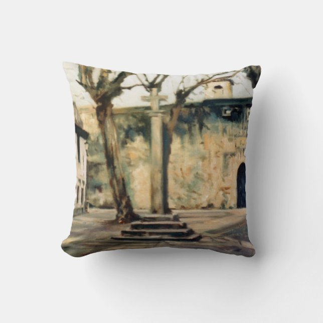 Coussin Plazuela de ce qui est Barbares (A La Corogne) (Recto)