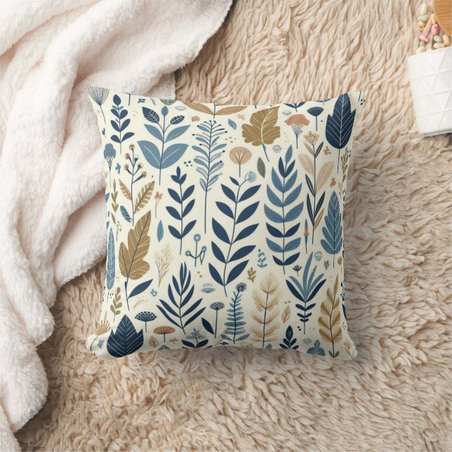 Coussin plein d'herbe et d'arbres (Couverture)