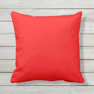 coussin plein extérieur clair rouge vif