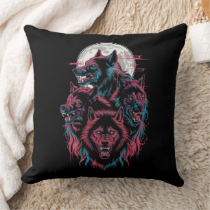 Coussin Pleine lune animal sauvage