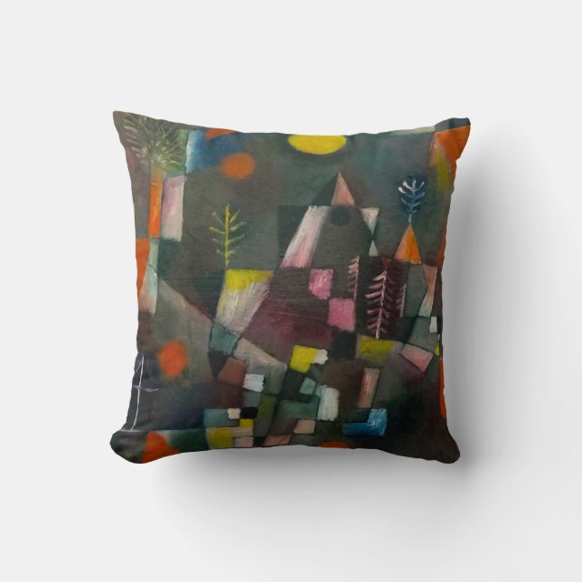 Coussin Pleine lune d'Art Paul Klee (Recto)