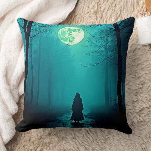 Coussin Pleine lune éffrayante Conception nocturne
