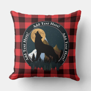 Coussin Pleine Lune Loup Hurleur