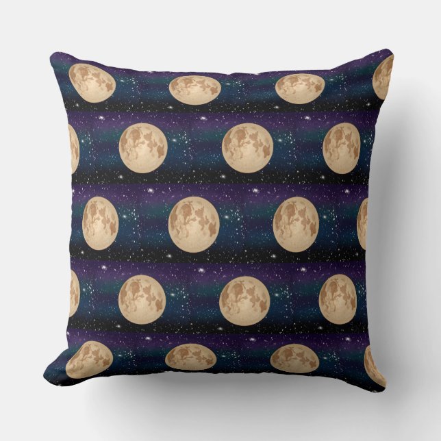 Coussin Pleine lune sur la main étoilée (Recto)