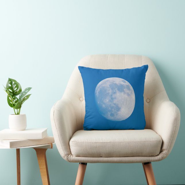 Coussin Pleine lune Sur La Ville De Montréal (Chaise)