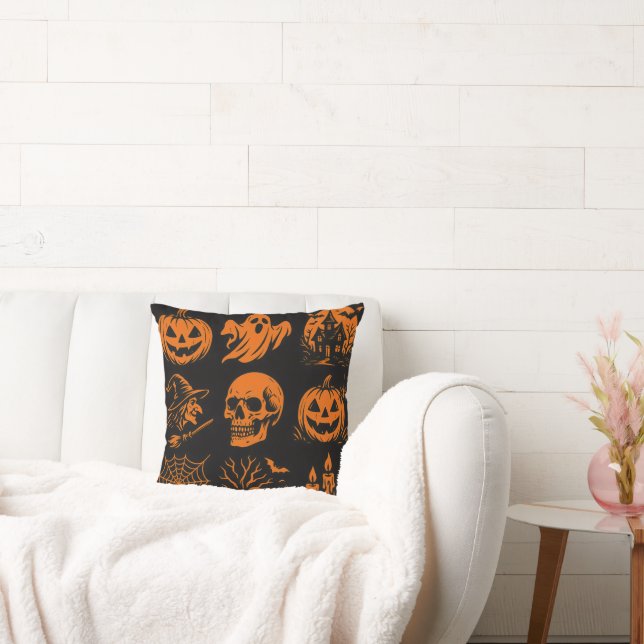 Coussin pliage Halloween avec diverses images (Canapé)
