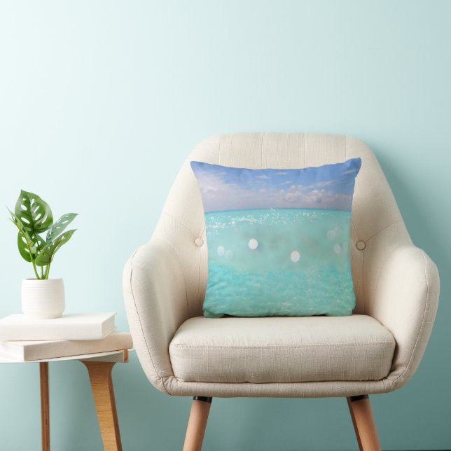 Coussin Plongez dans la Félicité de la mer des Caraïbes 1 (Chaise)