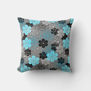 Coussin Pluie de fleurs Hawaiian Retro Floral