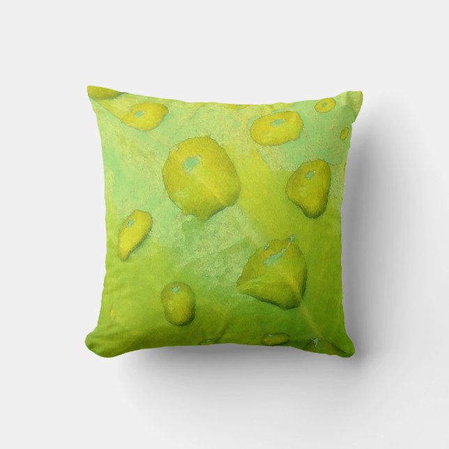 Coussin Pluie printanière Abstraite (Recto)