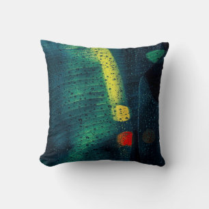Coussin Pluie Vert pointillé