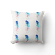 Plume Aquarelle Ombre Bleue