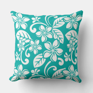 COUSSIN PLUMÉRIE DE L'ÎLE (TURQUOISE)