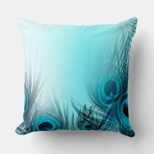 Coussin Plumes de paon