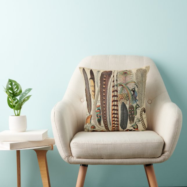 Coussin Plumes d'oiseaux sauvages Antique (Chaise)