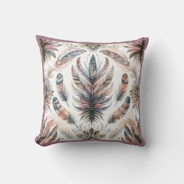 Coussin Plumes Féroces (Recto)