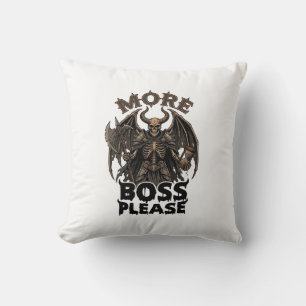 Coussin Plus de Boss S'il Vous Plaît Halloween Démon Squel