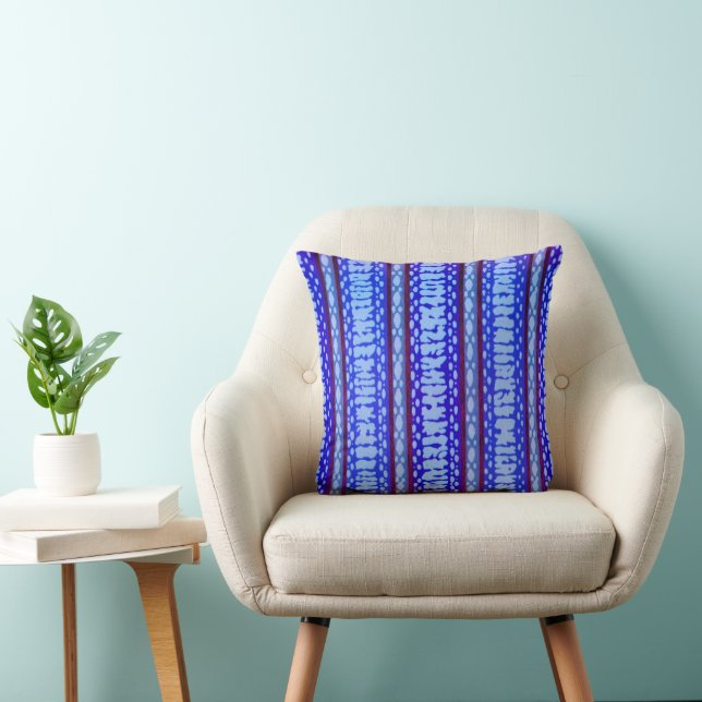 Coussin Plus de papier peint des années 1960 (Chaise)