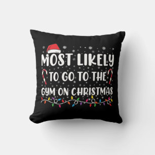 Coussin Plus susceptible d'aller à la gym le jour de Noël 