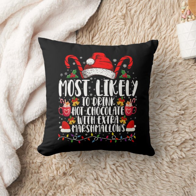 Coussin Plus susceptible de boire des marshmallows de choc (Couverture)