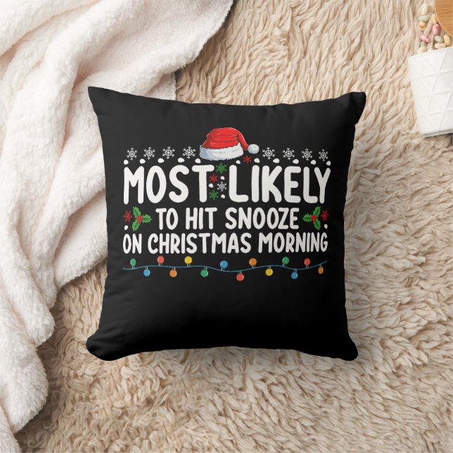Coussin Plus susceptible de cliquer sur snooze le matin de (Couverture)