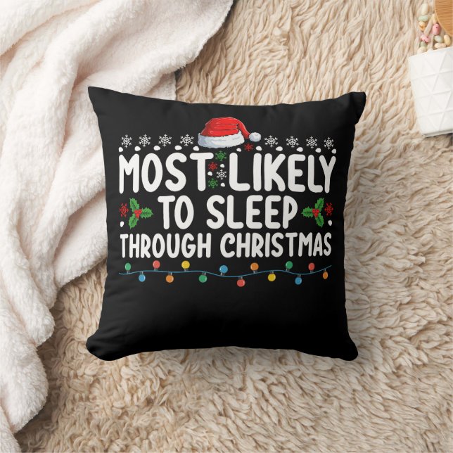 Coussin Plus susceptible de dormir pendant les vacances de (Couverture)