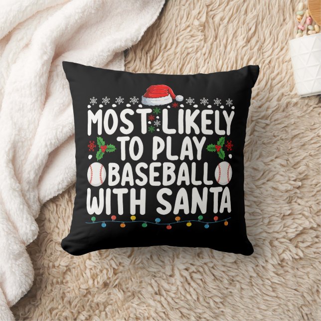 Coussin Plus susceptible de jouer au baseball avec le Père (Couverture)