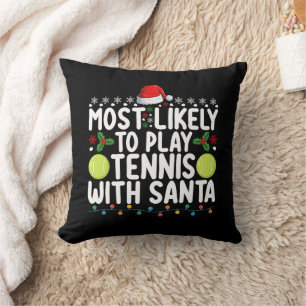 Coussin Plus susceptible de jouer au tennis avec le Père N