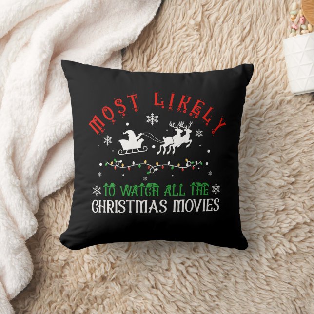 Coussin Plus susceptible de regarder tous les films de Noë (Couverture)