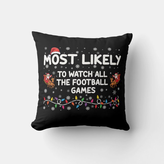 Coussin Plus susceptible de regarder tous les matchs de fo (Recto)