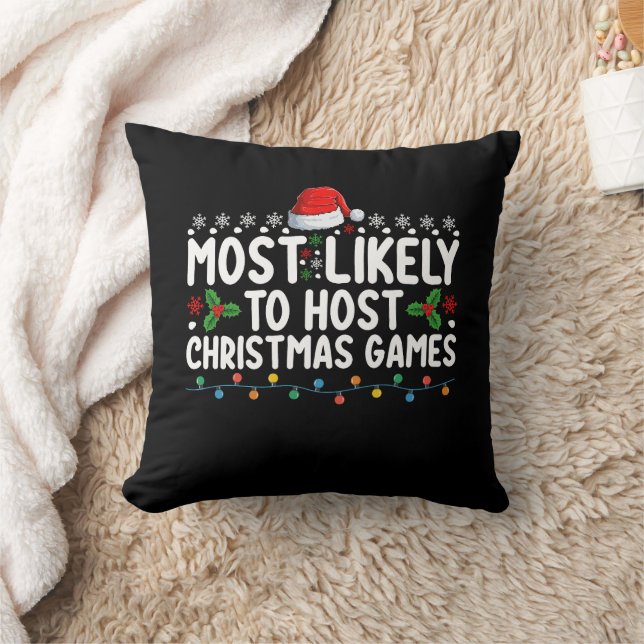 Coussin Plus susceptible d'organiser des jeux de Noël en f (Couverture)