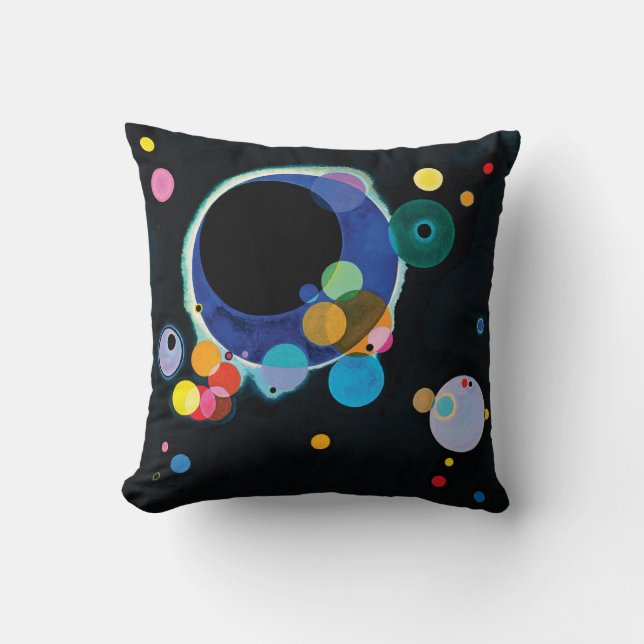 Coussin Plusieurs cercles par Wassily Kandinsky (Recto)