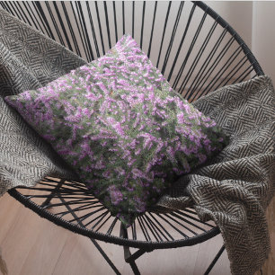 Coussin Plutôt Violet Cuir Floral