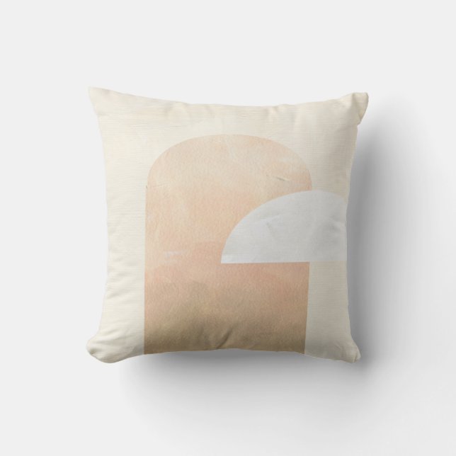 Coussin Poche et pinceau de crème Abstrait (Recto)